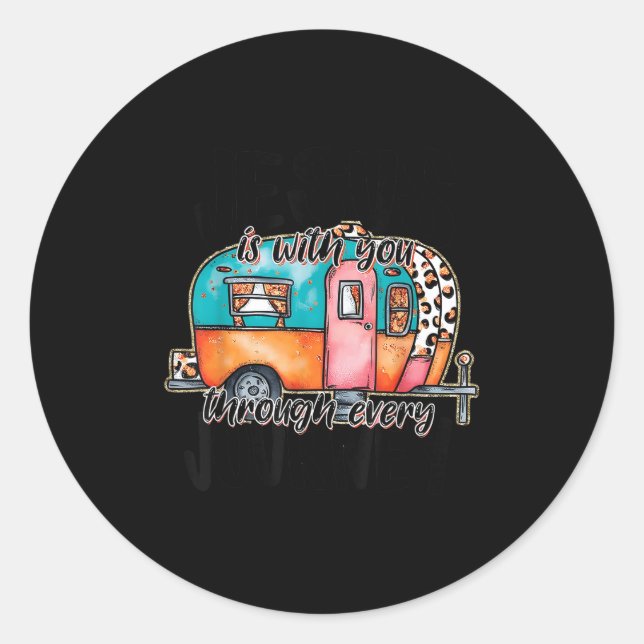 Adesivo Jesus Is With You Through Every Journey Camper Chr (Frente)