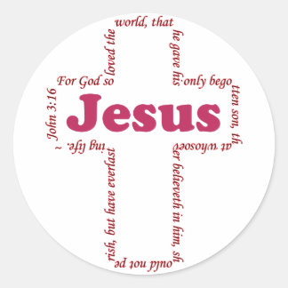 Adesivo Jesus John 3:16