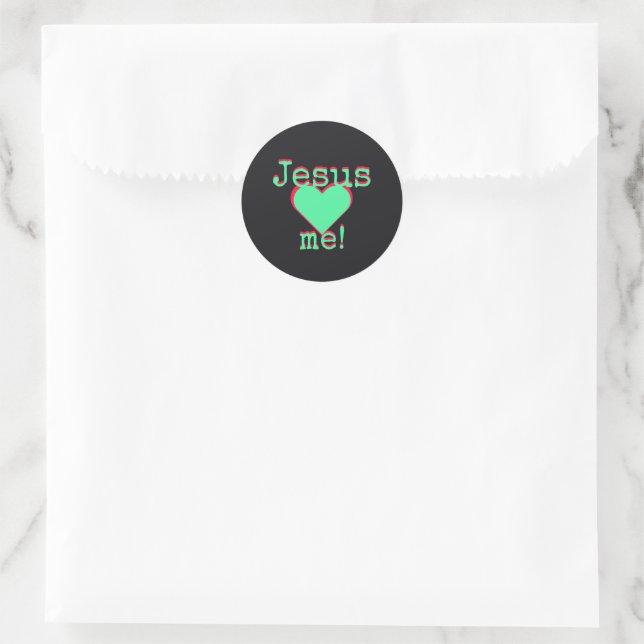 Adesivo Jesus loves me (Bolsa)