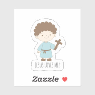 Adesivo “Jesus Loves Me” cute Christian sticker