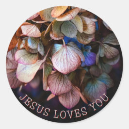 Adesivo Jesus Loves You Flower Christian