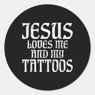 Adesivo Jesus Me Ama E Minha Tatuagem Tatuagem Tatuagem