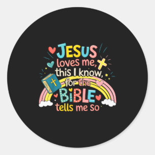 Adesivo Jesus Me Ama, Eu Sei Meninos Crianças Jesus