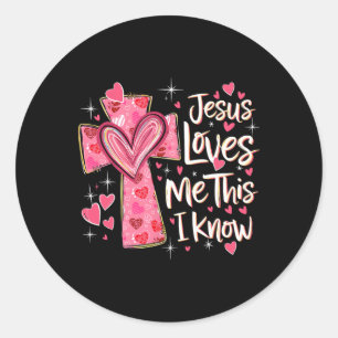 Adesivo Jesus Me Ama, Isso Eu Sei Deus Religioso Cristão