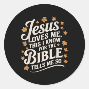 Adesivo Jesus Me Ama Isso Que Eu Sei Para A Bíblia - Verda