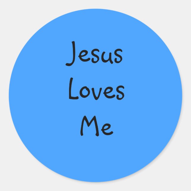 Adesivo Jesus Me Ama Stickers (Frente)