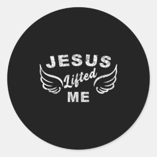 Adesivo Jesus Me Levantou - Edgy Baseado na Fé Cristã _1