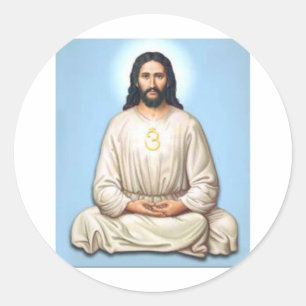 Adesivo Jesus Meditating com OM