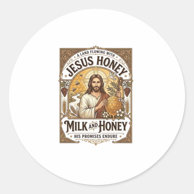 Adesivo Jesus Mel Mel E Mel Jesus Mel Mel E Mel  (Frente)