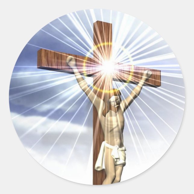 Adesivo Jesus no Cross Sticker (Frente)