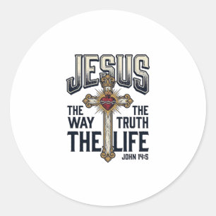 Adesivo Jesus O Caminho A Verdade A Vida Camiseta Cristã
