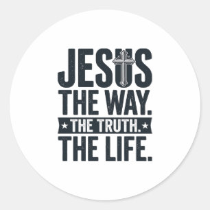 Adesivo Jesus O Caminho A Verdade A Vida Camiseta Cristã