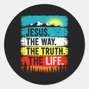 Adesivo Jesus O Caminho Verdade Vida Fé Versículo Bíblico