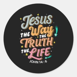 Adesivo Jesus O Caminho Verdade Vida João 14 6 Bíblia Cris