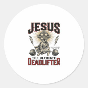 Adesivo Jesus O Levantador de Peso Definitivo Camisa Crist