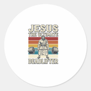 Adesivo Jesus O Levantador de Peso Definitivo Desenho Veto