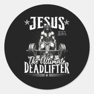 Adesivo Jesus, O Último Deadlifador Jesus Matando Ch
