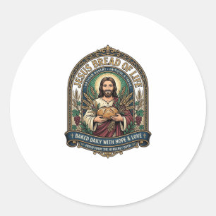 Adesivo Jesus Pão Da Vida Jesus Pão Vida Padaria Cristo