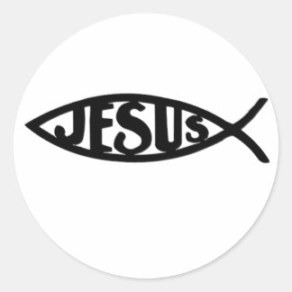 Adesivo Jesus Peixe (Pau Preto)