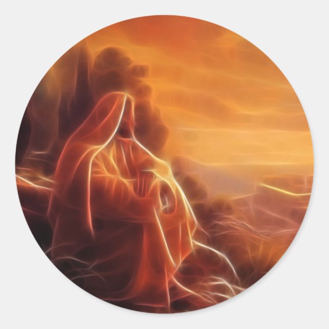 Adesivo Jesus Pensando Em Você (Frente)