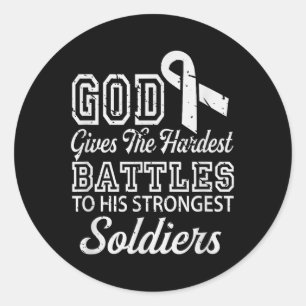 Adesivo Jesus Prayer Cancer Pulmão Guerreiro Gift Cancer P