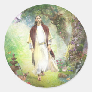 Adesivo Jesus que anda no jardim de Gethsemane