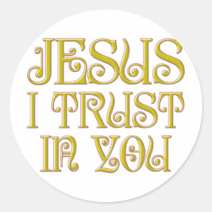 Adesivo Jesus que eu confio em você