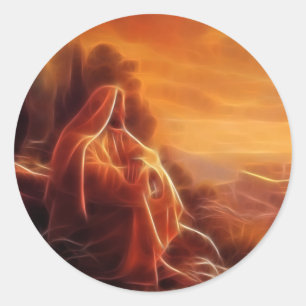 Adesivo Jesus que pensa sobre você