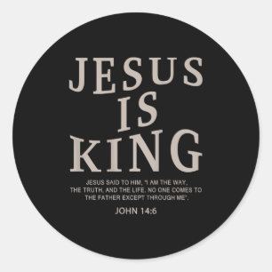 Adesivo Jesus Rei Cristão Homens Jovens Deus Bom Filho Irm