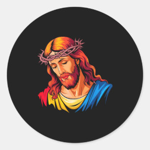Adesivo Jesus Retrato Arte Cristã Religiosa