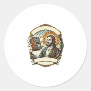 Adesivo Jesus Rindo Falso Alto Clube Não Consegue Ouvir Fe
