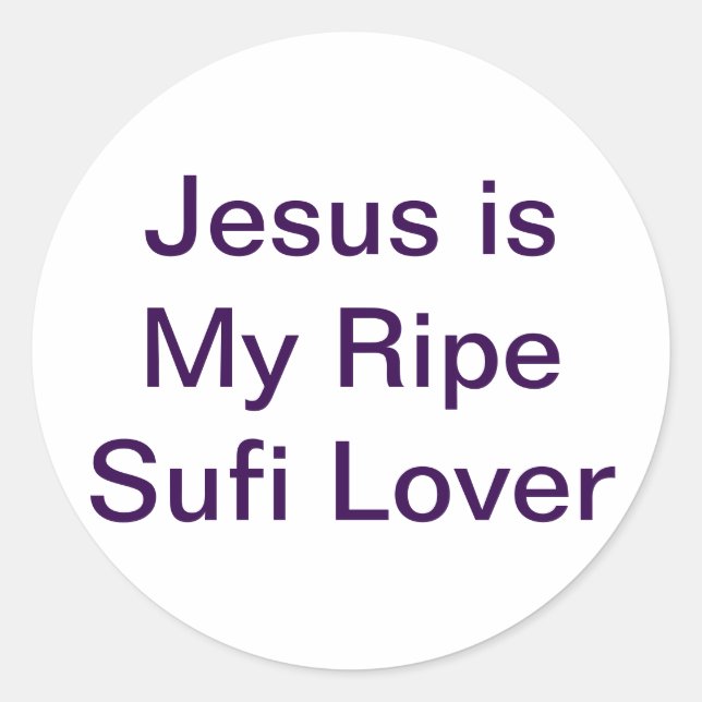 Adesivo Jesus Ripe Sufi Lover Jeff Hankamer Artjunkhaus (Frente)