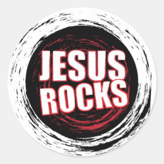 Adesivo Jesus Rocks 5 Black