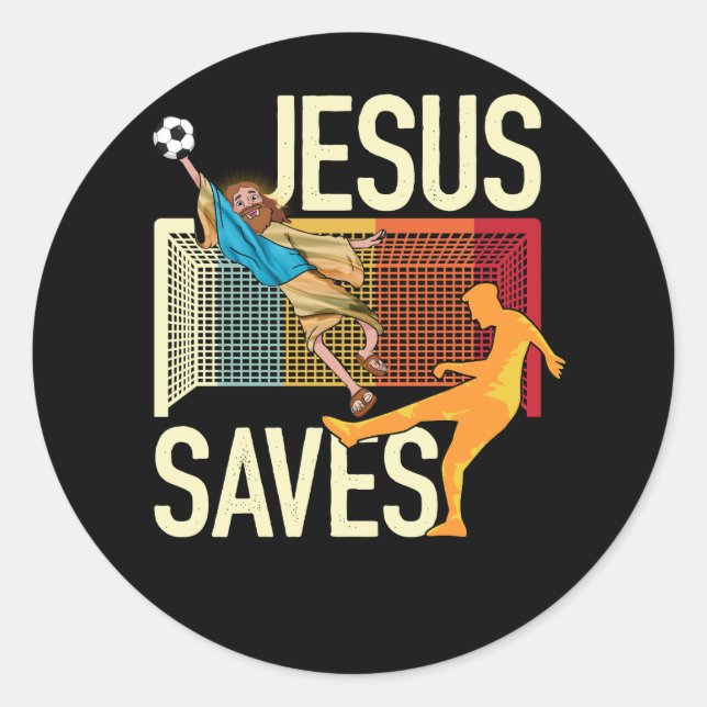 Adesivo Jesus salva a fé cristã I Jesus goalk (Frente)
