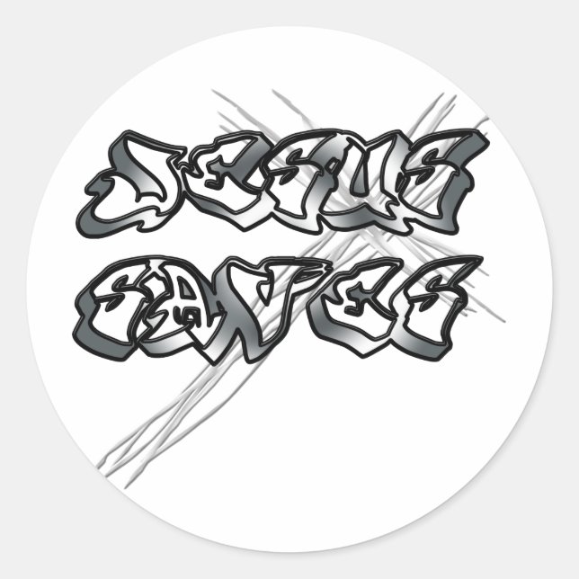 Adesivo Jesus salva cristão (Frente)