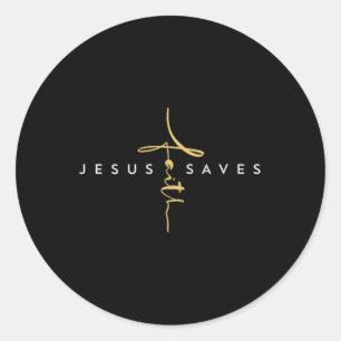 Adesivo Jesus Salva Fé Cruzando Cristo Religioso Jesus Sav