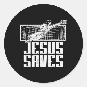 Adesivo Jesus Salva Futebol Futebolista Cristiano Goleiro