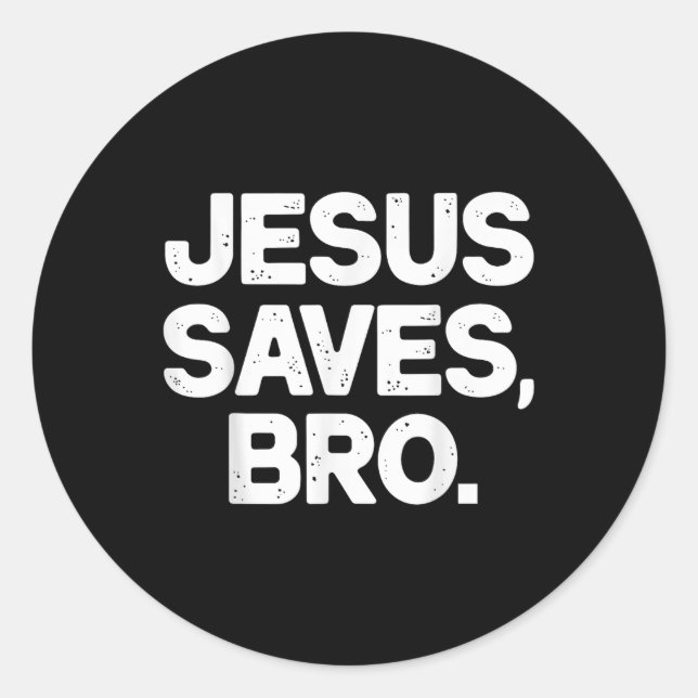 Adesivo Jesus Salva Irmão Cristão (Frente)