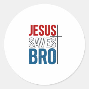 Adesivo Jesus Salva Irmão Tipografia Cristã Camiseta Des