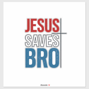 Adesivo Jesus Salva Irmão Tipografia Cristã Camiseta Desig
