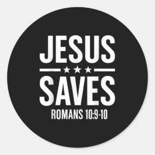 Adesivo Jesus Salva os Romanos Bíblias Verdadeiramente Hom