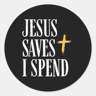 Adesivo Jesus salva que eu passo