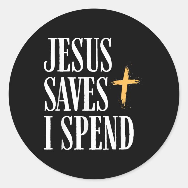 Adesivo Jesus salva que eu passo (Frente)