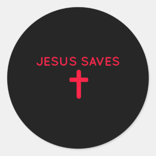 Adesivo Jesus Salva Uma Sutil Fé Cristã Mínima R