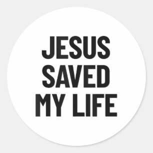 Adesivo Jesus Salvou Minha Vida, Christian Dizendo Tanque 