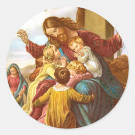 Adesivo Jesus Saúda as Crianças em pausa