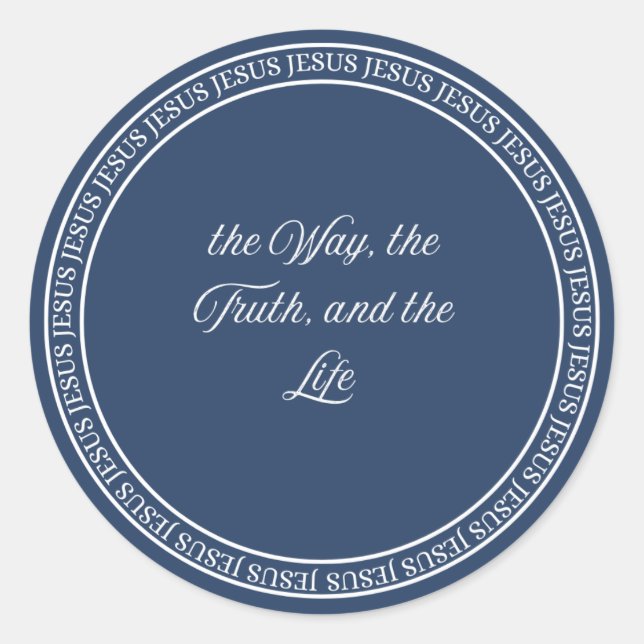 Adesivo Jesus - Selo de descarga (Frente)