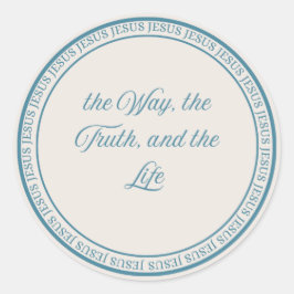 Adesivo Jesus - Selo Espelhado Grande