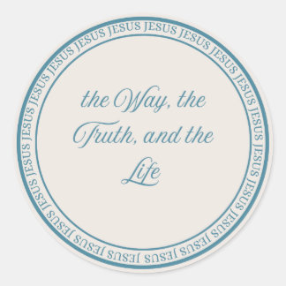 Adesivo Jesus - Selo Espelhado Grande