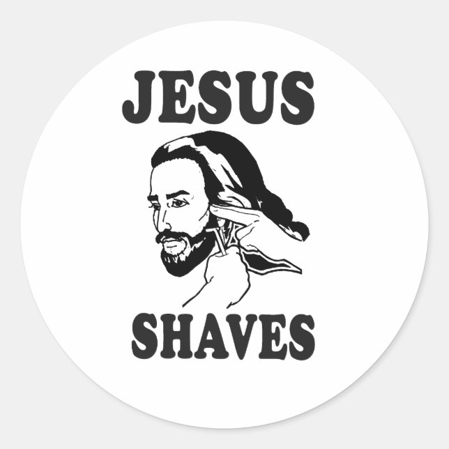 ADESIVO JESUS SHAVES (Frente)